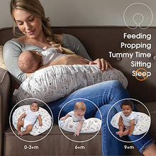 Load image into Gallery viewer, Boppy Original Nursing Pillow and Positioner, Notebook Black and Gold, Cotton Blend Fabric with allover fashion
