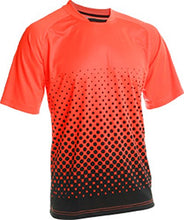 Load image into Gallery viewer, Vizari Ventura Short Sleeve Goalkeeper Jersey, Neon Orange/Black, Size Small
