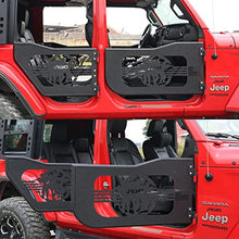Load image into Gallery viewer, JROAD Jeep wrangler JL Gladiator summer tubular half doors Fit for 2018-2023 Jeep Wrangler JL Unlimited | Gladiator JT 4-Door Soldier pattern Front &amp; Rear Tube Doors Without Side View Mirror Door
