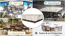 Load image into Gallery viewer, F&amp;J Outdoors Waterproof Patio Furniture Cover 126x83x27.5 inch UV Resistant Fade Resistant Eco-Friendly Fabric Sectional Large Covers
