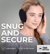 Load image into Gallery viewer, Ear Muffs for Men &amp; Women - Winter Ear Warmers Behind the Head Style - Ear Covers for Cold Weather Black Soft Fleece Earmuffs
