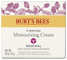Load image into Gallery viewer, Burt's Bees Renewal Firming Face Cream, Anti-Aging Retinol Alternative, Moisturizing Natural Skin Care, 1.8 Ounce (Packaging May Vary)

