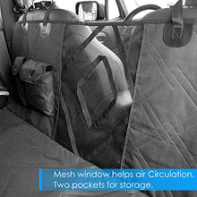 Load image into Gallery viewer, URPOWER Upgraded Dog Seat Covers with Mesh Visual Window 100% Waterproof Dog Car Seat Cover Nonslip Pet Seat Cover for Back Seat with Storage Pockets, Washable Dog Hammock for Cars Trucks and SUVs
