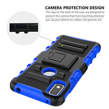 Load image into Gallery viewer, CaseTank for T-Mobile Revvl 4 Case,TCL Revvl 4 Case W Built-in Kickstand Heavy Duty Shockproof Hard PC Back&amp; Soft TPU Inner Armor,Blue
