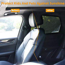 Load image into Gallery viewer, Emoly 2 Pack Car Side Window Sun Shade, Universal Car Rear Side Window Baby Kid Pet Breathable Sun Shade Mesh Backseat Fits Most Cars/SUVs
