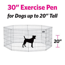 Load image into Gallery viewer, New World Pet Products B552-30 Foldable Exercise Pet Playpen, Black, Medium/24" x 30"
