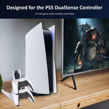 Load image into Gallery viewer, NexiGo PS5 DualSense Controller Charger Special Edition, Wireless Controller Charging Station with Dual USB C Ports, Dual USB Fast Charging Dock for Sony Playstation 5 Dualsense Controller
