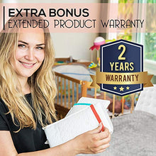 Load image into Gallery viewer, Portable Changing Pad Large Size 25.5”x31.5” Pack of 2 - Vinyl Waterproof Reusable Baby Changing Mats for Girls Boys - Reinforced Seams &amp; Free Storage Bag - Change Diaper Mat - Extended Warranty 2 y

