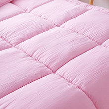 Load image into Gallery viewer, NATURETY All Season Soft Down Alternative Quilted Comforter,Lightweight Duvet Insert (Queen/Full, Pink)
