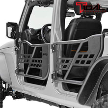 Load image into Gallery viewer, EAG Safari Tubular Door with Side View Mirror Fit for 07-18 Wrangler JK 4 Door Only
