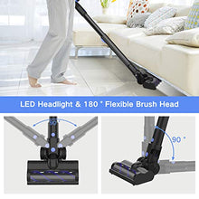 Load image into Gallery viewer, Wowgo Cordless Vacuum Cleaner, 160W Powerful Suction Stick Vacuum with 40min Max Long Runtime Detachable Battery, 4 in 1 Lightweight Quiet Handheld Vacuum Cleaner for Home Hard Floor Carpet Pet Hair
