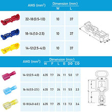 Load image into Gallery viewer, TICONN 240PCS T-Tap Wire Connectors, Self-Stripping Quick Splice Electrical Wire Terminals, Insulated Male Quick Disconnect Spade Terminals Assortment Kit with Storage Case (240)
