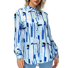 Load image into Gallery viewer, Masoudka Blouses for Women Fashion 2022 Long Sleeve Trendy Button Down Shirts Blouses and Tops for Women XS-3XL 030807-XS
