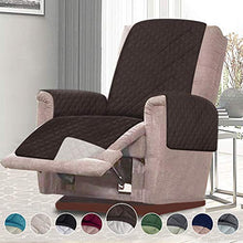 Load image into Gallery viewer, RHF Reversible Oversized Recliner Cover &amp; Oversized Recliner Covers,Slipcovers for Recliner, Recliner Chair Cover,Pet Cover for Recliner,Machine Washable(XRecliner:Oversized:Chocolate/Beige)
