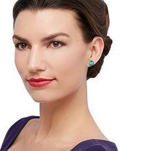 Load image into Gallery viewer, Ross-Simons Turquoise Bead Stud Earrings in 14kt Yellow Gold For Women
