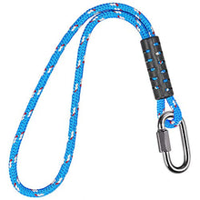 Load image into Gallery viewer, BeneLabel Poseidon Series Sewn Prusik Loops Ropes, Safety, 19", Diameter 2/5", 2 Pack, Blue
