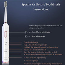 Load image into Gallery viewer, Sporzin Electric Toothbrushes for Adults Sonic Toothbrush Electronic Toothbrush USB Charging Last 60 Days 5 Modes 3 Intensities Smart Timer with 2 Dupont Brush Heads &amp; Travel Case Toothbrush Holder
