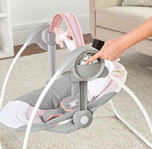 Load image into Gallery viewer, Ingenuity Comfort 2 Go Portable Swing Flora Compact Swing with TrueSpeed
