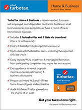 Load image into Gallery viewer, TurboTax Home &amp; Business 2021 Tax Software, Federal and State Tax Return with Federal E-file [Amazon Exclusive] [MAC Download]
