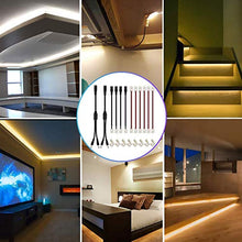 Load image into Gallery viewer, HitLights Light Strip Connector Kit with Warm White LED Light Strip, 2 Pin 8mm LED Connector Kit, 2835 Warm Color Light Strip

