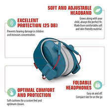 Load image into Gallery viewer, Alpine Muffy Baby Earmuff Black for age 0-3 and Muffy Kids Blue Earmuffs for age 5-16 Kids Hearing Protection Bundles
