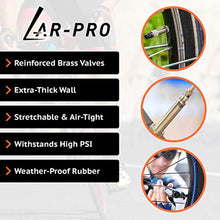 Load image into Gallery viewer, AR-PRO 28 700x20-25C Road Bike Replacement Inner Tubes Presta Valve 80mm for Road Bikes with Tire Size of 700c x 20, 23, and 25 (6 Inner Tubes with 2 Tire Levers)
