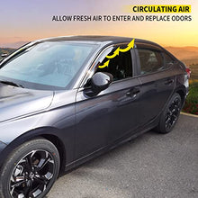 Load image into Gallery viewer, Maxzina Fit 2022 Honda Civic Rain Sun Shade Window Deflectors Shield Wind Guard Side-Custom Fit 4 Pcs Set for Honda Civic Sedan Accessories
