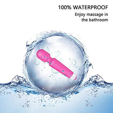 Load image into Gallery viewer, SIKXTOA Powerful Wand Massager with 20 Vibration Modes 8 Speeds, Wireless Handheld Waterproof Quiet Rechargeable Portable Personal Full Body Massager Relieve Muscle Stress Relaxing Body - Rose
