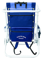 Load image into Gallery viewer, Rio Gear Ultimate Backpack Chair with Cooler, Blue/Blue
