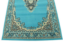 Load image into Gallery viewer, Unique Loom Reza Area Rug, 5' x 8', Turquoise
