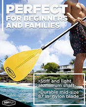 Load image into Gallery viewer, SUP Paddle - 3 Piece Adjustable Stand Up Paddle Board Paddles - Lightweight &amp; Floating Paddleboard Oar - Durable &amp; Packable for Travel - High-Grade Aluminum Shaft &amp; Nylon Blade for Efficient Strokes
