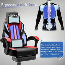 Load image into Gallery viewer, LEMBERI Video Game Chairs with footrest，Massage Gamer Chair，Big and Tall Gaming Chair 400lb Capacity，Gaming Chairs for Adults Teens，Racing Style Gaming Computer Chair with Headrest and Lumbar Support
