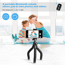 Load image into Gallery viewer, UBeesize Phone Tripod,Portable and Flexible Tripod with Wireless Remote and Universal Clip, Compatible with iPhone/Android/Camera GoPro,iPhone Tripod for Live Streaming Tiktok YouTube Video Recording
