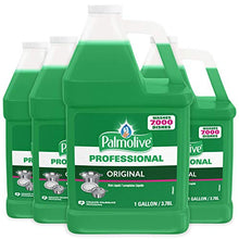 Load image into Gallery viewer, PALMOLIVE Dishwashing Liquid, Dish Soap, Dish Liquid Soap, Phosphate Free, pH Balanced, Dishwasher Cleaner, 1 Gallon Bottle (Pack of 4) (204915)
