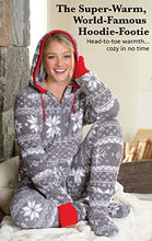 Load image into Gallery viewer, PajamaGram One Piece Pajamas for Women - Fleece Womens Onesie, Gray, M, 8-10
