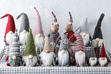Load image into Gallery viewer, Funoasis Holiday Gnome Handmade Swedish Tomte, Christmas Elf Decoration Ornaments Thanks Giving Day Gifts Swedish Gnomes tomte 16 Inches (Khaki)
