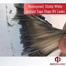 Load image into Gallery viewer, Beech Lane RV Roof and Leak Permanent Repair Tape 4" x 50', Permanently Stops Camper Roof Leaks, UV and Weatherproof Sealant
