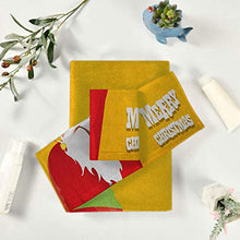 Load image into Gallery viewer, Indie Easy to Dry Absorb Water Biker Santa Claus Smoking Pipe with Hand Gesture Party Christmas Cartoon Absorb Water Marigold Lime Green
