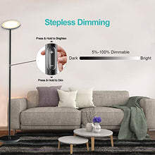 Load image into Gallery viewer, Nekteck LED Floor Lamp, Bright Lighting Torchiere Floor Lamps for Living Rooms, Bedrooms and Office with Modern Design and Touch Control Tall Standing Pole Light, 30w/2000LM, 3000K Warm White
