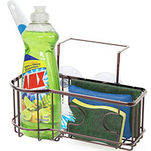 Load image into Gallery viewer, SimpleHouseware Kitchen Sink Caddy Organizer for Brush Sponge Holder, Bronze
