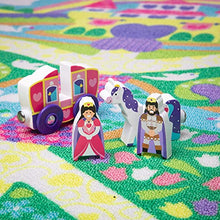 Load image into Gallery viewer, Melissa &amp; Doug Magical Kingdom Activity Rug Play Set – 4 Wooden Play Pieces

