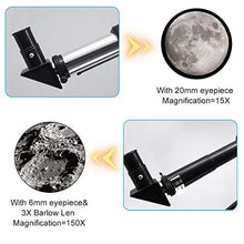 Load image into Gallery viewer, ToyerBee Telescope for Kids&amp;Beginners, 70mm Aperture 300mm Astronomical Refractor Telescope(15X-150X), Portable Travel Telescope for Adult with A Finder Scope, A Phone Adapter&amp; A Wireless Remote
