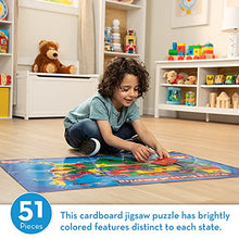 Load image into Gallery viewer, Melissa &amp; Doug USA Map Floor Puzzle (51 pcs, 2 x 3 feet)
