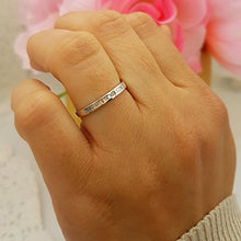 Load image into Gallery viewer, Dazzlingrock Collection 0.13 Carat (ctw) 14K Baguette Diamond Ladies Wedding Band Stackable Ring, White Gold, Size 8

