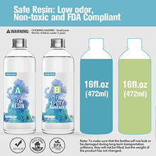 Load image into Gallery viewer, 32oz Crystal Clear Epoxy Resin Kit Casting and Coating for River Table Tops, Art Casting Resin,Jewelry Projects, DIY,Tumbler Crafts, Molds, Art Painting, Easy Mix 1:1 Ratio
