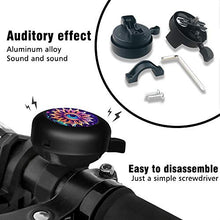Load image into Gallery viewer, ZYCCW Customized Design Bike Bicycle Bell, Loud Long Crisp Clear Sound for Adults Kids Mountain Road Bike BMX Electric Bike (Evil Eye Flower)
