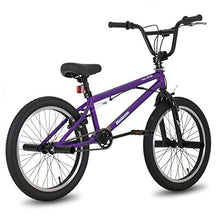 Load image into Gallery viewer, Hiland 20 Inch Kids Bike BMX Bicycles Freestyle for Boys Teenagers Purple
