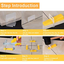 Load image into Gallery viewer, Tile Leveling System with Tile Plier - 300-Piece Tile Spacers Clips and 100-Piece Reusable Wedges - Tile Tools Set for Stone Installation (1/8 Inch Tile Spacers)
