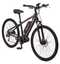 Load image into Gallery viewer, Schwinn Voyageur Electric Bike, Mid-Drive, Large Step-Through Frame, Dark Blue
