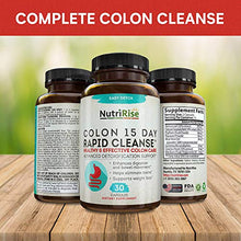 Load image into Gallery viewer, Colon Cleanser Detox for Weight Loss. 15 Day Fast-Acting Extra-Strength Cleanse with Probiotic &amp; Natural Laxatives for Constipation Relief &amp; Bloating Support. 30 Detox Pills to Detoxify &amp; Boost Energy
